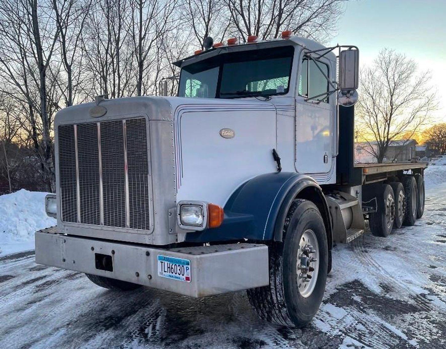 1997 Peterbilt 357 Quad Axle Flatbed