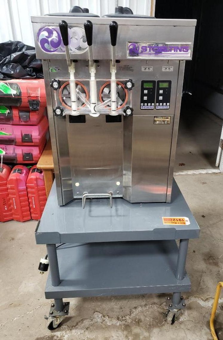 Stoelting Soft Serve Ice Cream Machine,(2) 2014 Monitowoc Countertop Ice Machines, (2) Buffet Carts - POSTPONED!