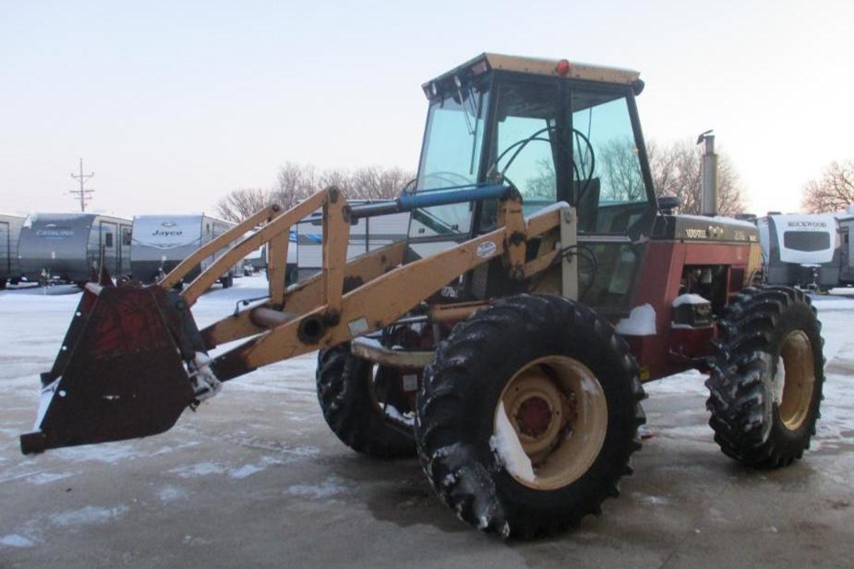 (16) Campers, Trailers, Trucks, and Versatile 276 II Tractor