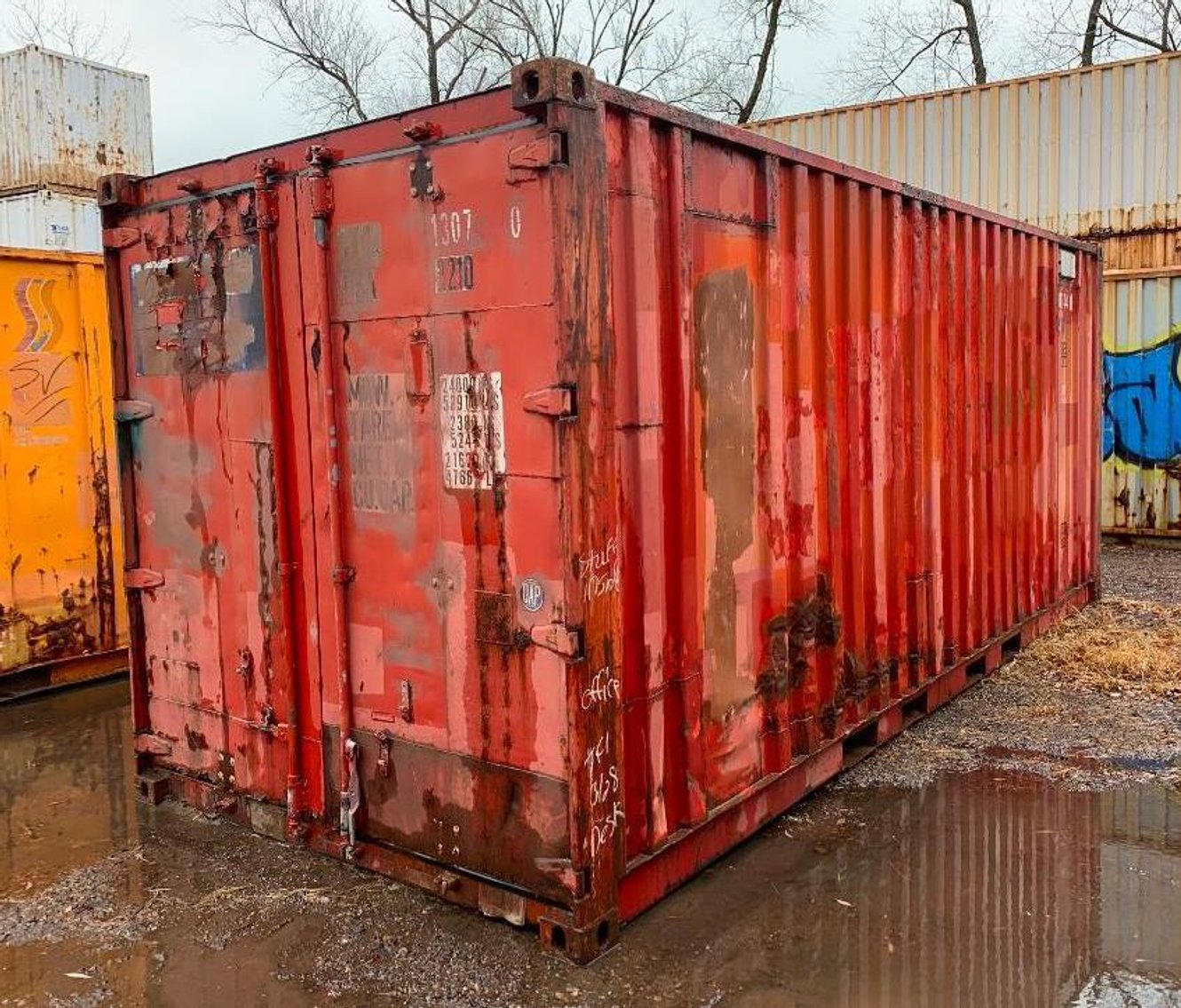 (2) 20' Sea Containers