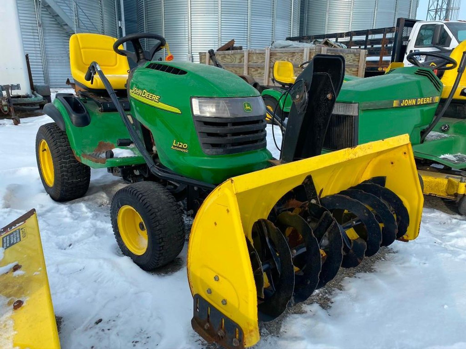 (4) John Deere Garden Tractors & Attachments