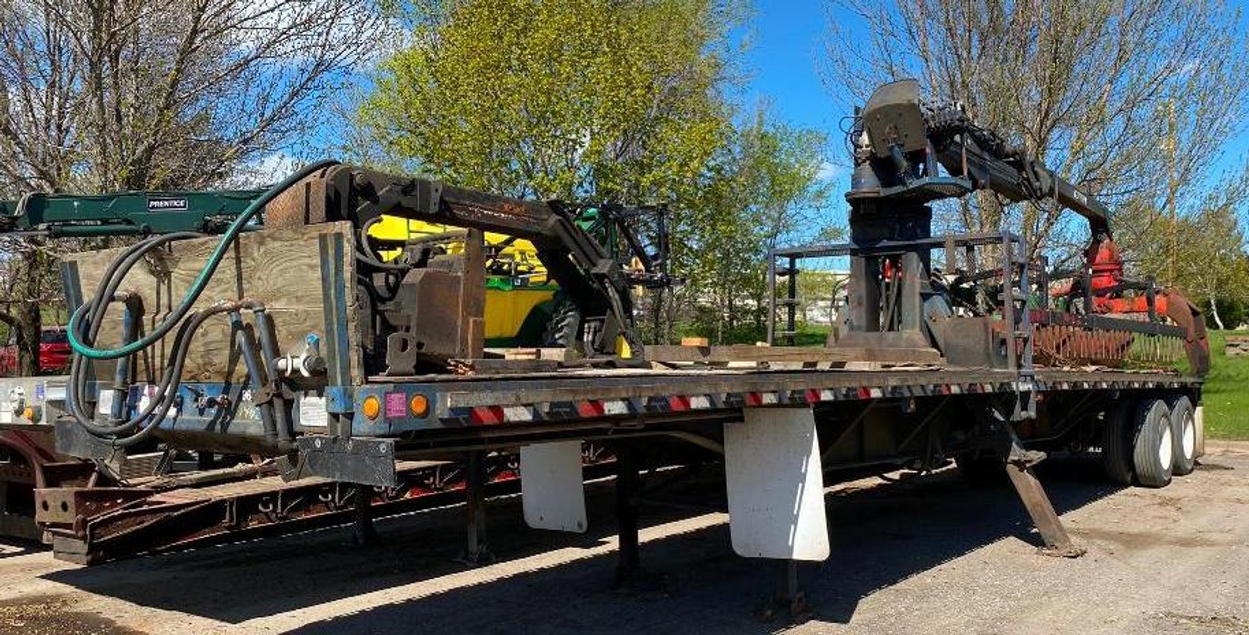 Trail King TK160 Heavy Hauler Trailer, (2) 2008 Peterbilt Semis, (2) Kenworth Semis, Trucking Accessories and Supplies