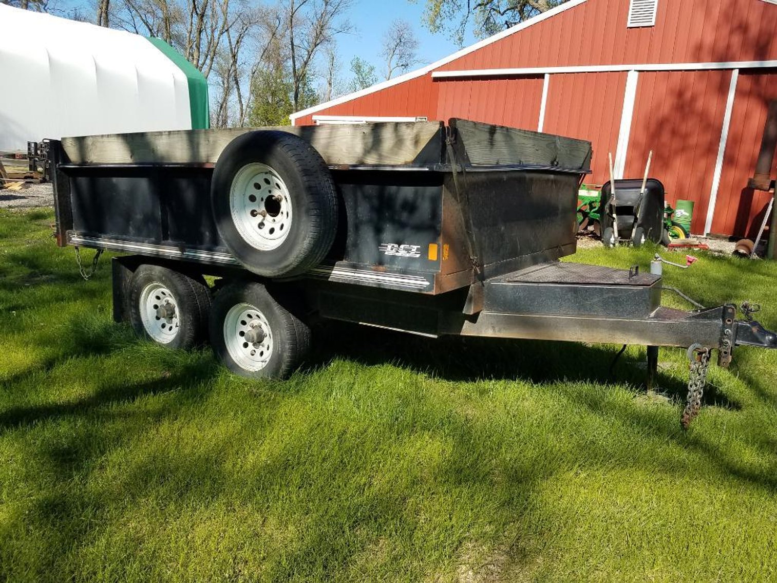 2006 Sunnybrook 30' Camper, 2002 DCT Dump Trailer, Yamaha 110 Dirt Bike, Polaris 600 Indy, & Shop Supplies