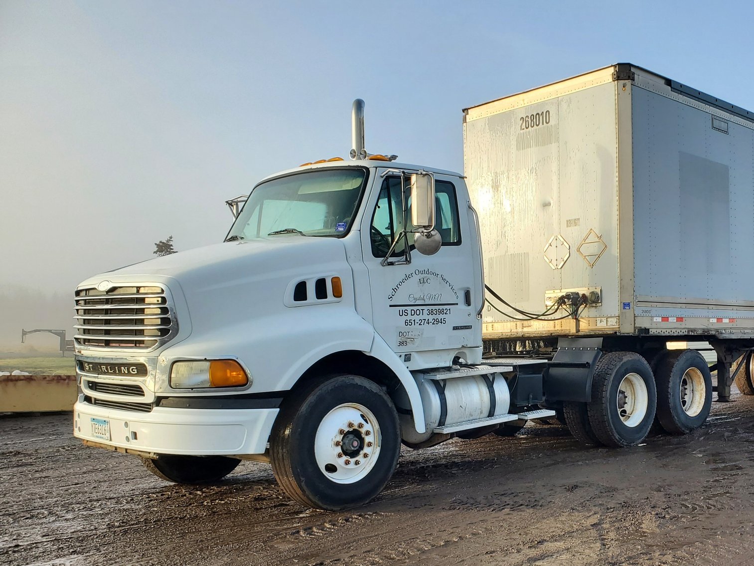 2004 Sterling A9500 Series Semi & 2008 Great Dane 30' Semi Trailer