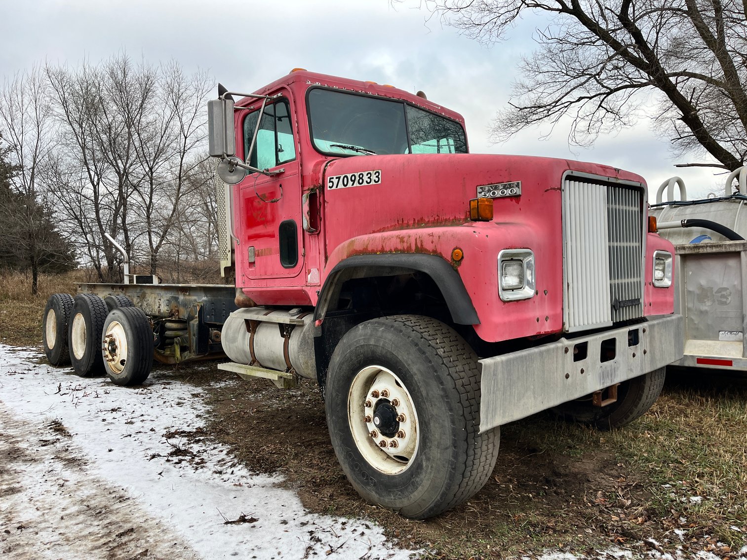 1998 International Paystar 5000, J Craft 18' Aluminum Dump Box & Equipment