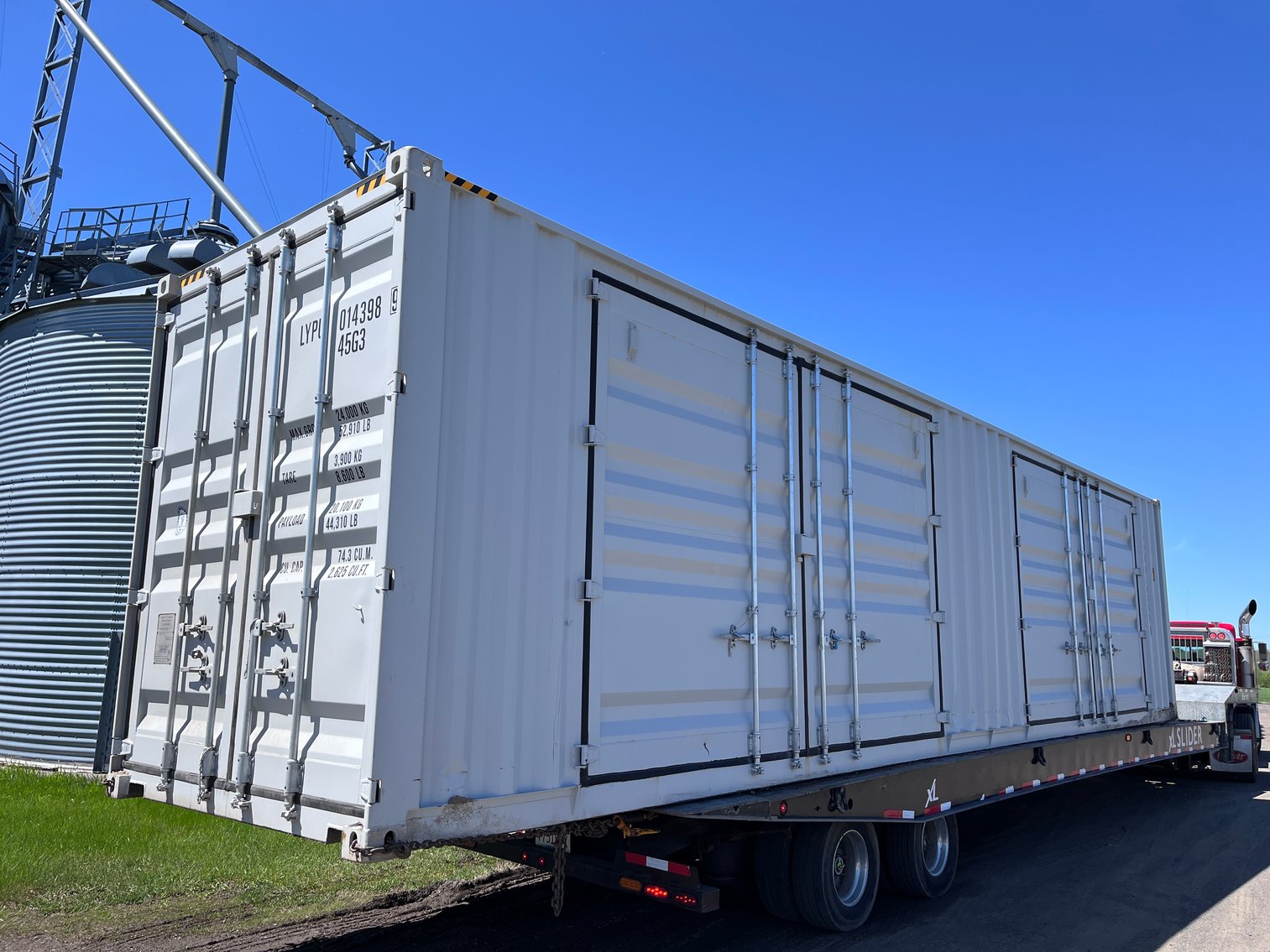 40' Sea Container, Storage Buildings, Tires and Tool Boxes