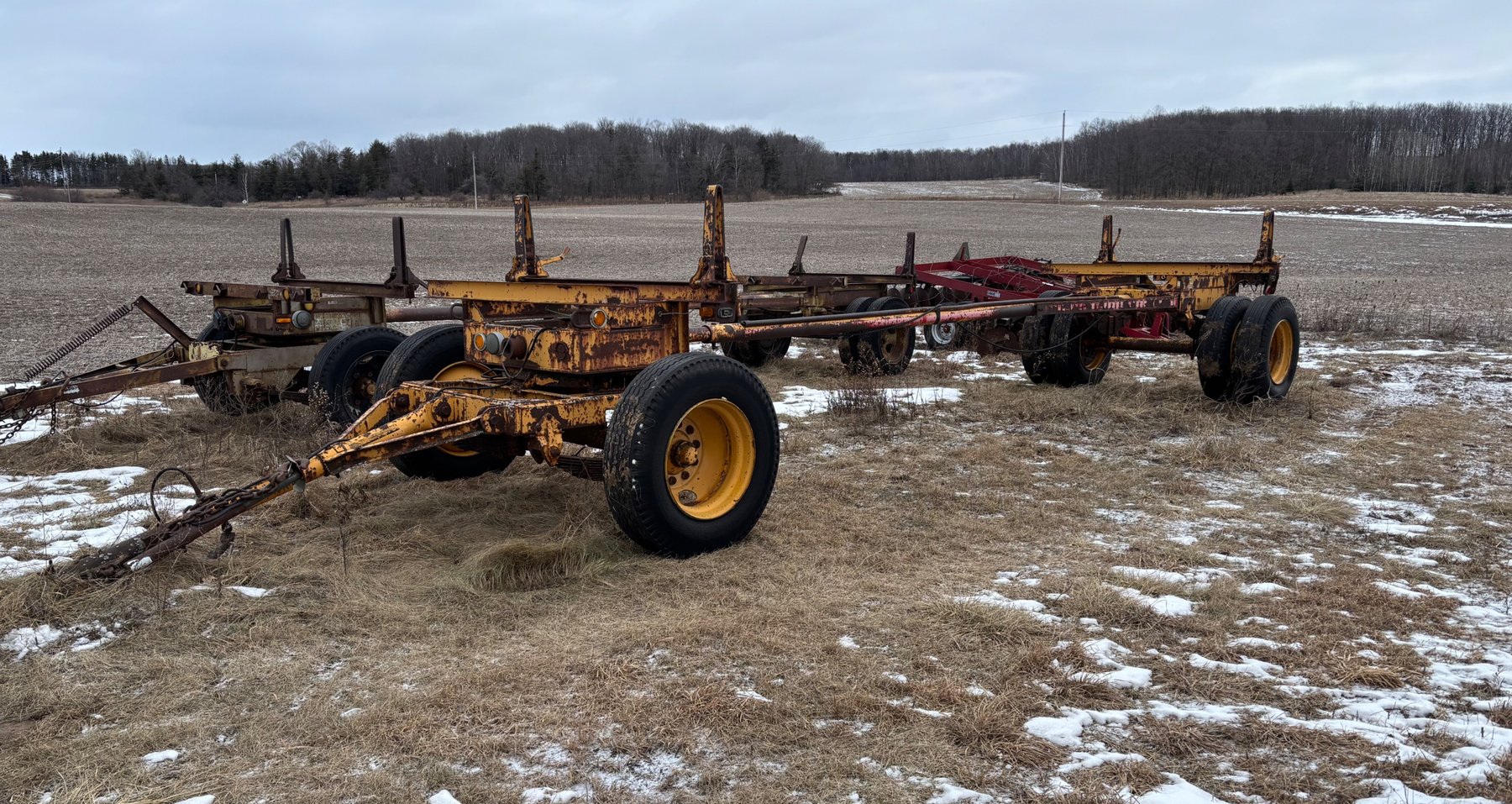 1996 Ford L9000 Boom Truck, (2) 1997 L 9000 Fords, Log Splitters & Equipment (134866)